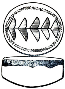 Рис. 2. Рисунок растения на чаше из Мостагедды. Рубеж V-IV тысячелетия