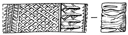 Рис. 12. Цилиндр с откаткой из додинастического погребения Нага-эд-Дер. Вторая половина IV тысячелетия