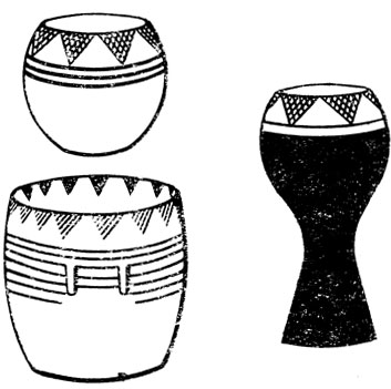 Рис. 25. Расписная керамика из Гассула. Вторая половина IV тысячелетия