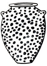 Рис. 30. Рисунок на керамике из Мостагедды, имитирующий горную породу. Вторая половина IV тысячелетия