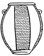 Рис. 31. Рисунок из волнистых линий на сосуде из Герзе. Вторая половина IV тысячелетия