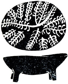 Рис. 34. Рисунок растения с асимметрично расположенными ветками. Первая половина IV тысячелетия